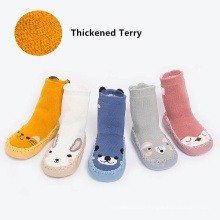 Wholesale Top Quality Knit Slipper Anti-slip Soft Baby Shoe Socks With Rubber Sole